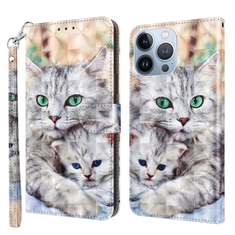 3D Painted Leather Phone Case, For iPhone 13 Pro, For iPhone 13 Pro Max, For iPhone 12 mini, For iPhone 12 / 12 Pro, For iPhone 12 Pro Max, For iPhone 11
