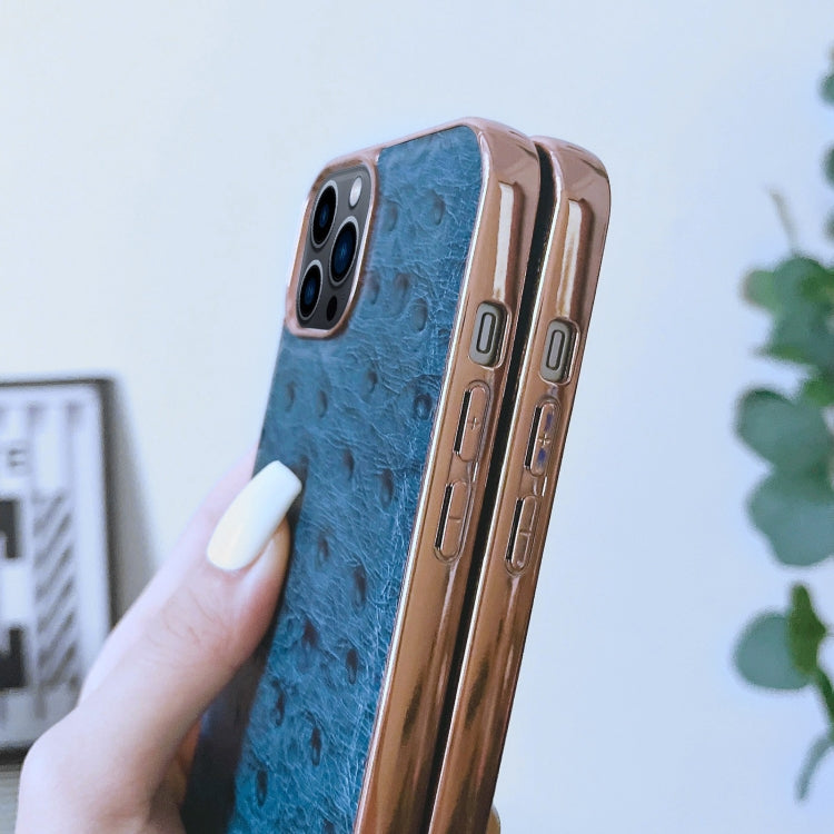 جراب نانو من الجلد الطبيعي بنسيج النعام، مناسب لأجهزة iPhone 13 Pro وiPhone 13 Pro Max وiPhone 13 وiPhone 14 Plus وiPhone 14 Pro Max وiPhone 14 Pro وiPhone 14