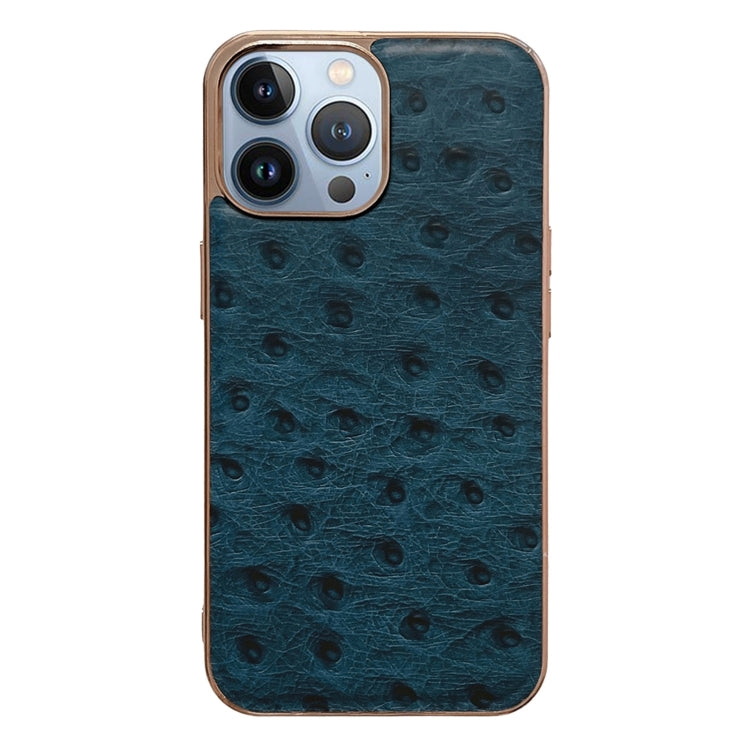 جراب نانو من الجلد الطبيعي بنسيج النعام، مناسب لأجهزة iPhone 13 Pro وiPhone 13 Pro Max وiPhone 13 وiPhone 14 Plus وiPhone 14 Pro Max وiPhone 14 Pro وiPhone 14