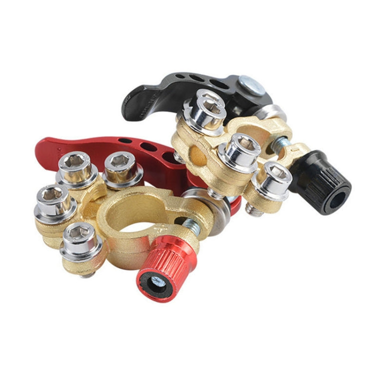 1 Pair Car Battery Terminals Quick Disconnect Cables Connectors, with L Wrench + 40A Terminal + Insulation Pad, with L Wrench + 40A Terminal + Insulation Pad