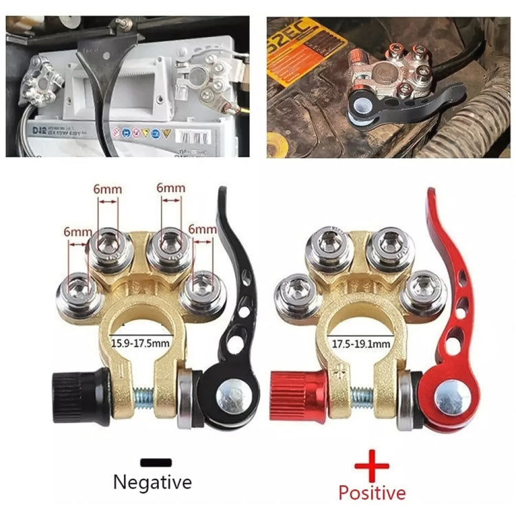 1 Pair Car Battery Terminals Quick Disconnect Cables Connectors, with L Wrench + 40A Terminal + Insulation Pad, with L Wrench + 40A Terminal + Insulation Pad