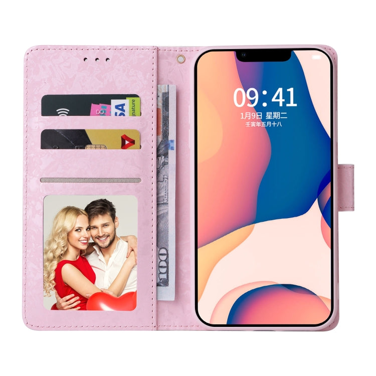 Bronzing Painting RFID Leather Case, For iPhone 14, For iPhone 14 Plus, For iPhone 14 Pro, For iPhone 14 Pro Max, For iPhone 13 mini, For iPhone 13, For iPhone 13 Pro, For iPhone 13 Pro Max