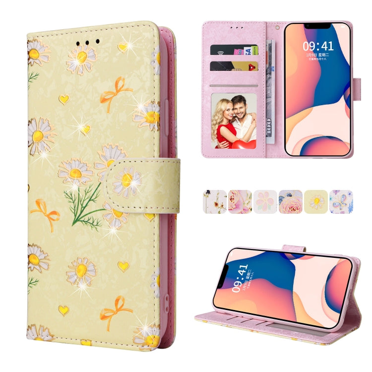 Bronzing Painting RFID Leather Case, For iPhone 14, For iPhone 14 Plus, For iPhone 14 Pro, For iPhone 14 Pro Max, For iPhone 13 mini, For iPhone 13, For iPhone 13 Pro, For iPhone 13 Pro Max