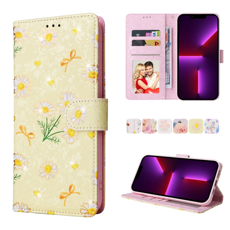 Bronzing Painting RFID Leather Case, For iPhone 14, For iPhone 14 Plus, For iPhone 14 Pro, For iPhone 14 Pro Max, For iPhone 13 mini, For iPhone 13, For iPhone 13 Pro, For iPhone 13 Pro Max