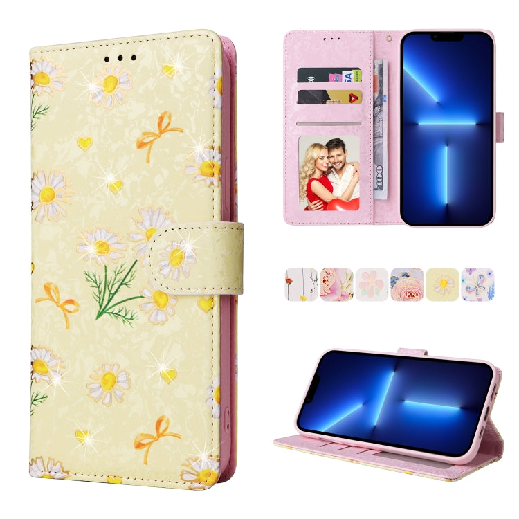 Bronzing Painting RFID Leather Case, For iPhone 14, For iPhone 14 Plus, For iPhone 14 Pro, For iPhone 14 Pro Max, For iPhone 13 mini, For iPhone 13, For iPhone 13 Pro, For iPhone 13 Pro Max