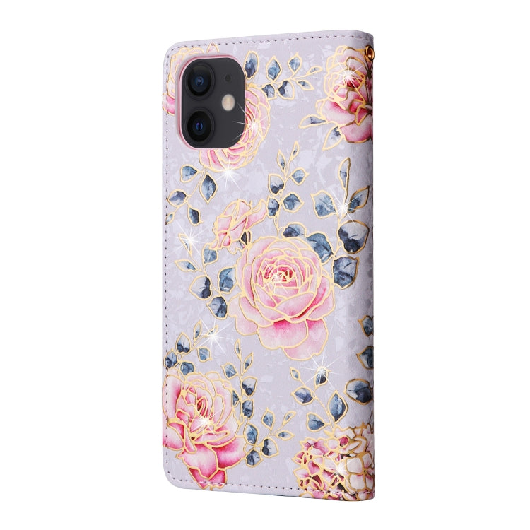 Bronzing Painting RFID Leather Case, For iPhone 12 mini, For iPhone 12 / 12 Pro, For iPhone 12 Pro Max, For iPhone 11, For iPhone 11 Pro, For iPhone 11 Pro Max, For iPhone XS Max, For iPhone XR
