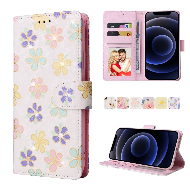 Bronzing Painting RFID Leather Case, For iPhone 12 mini, For iPhone 12 / 12 Pro, For iPhone 12 Pro Max, For iPhone 11, For iPhone 11 Pro, For iPhone 11 Pro Max, For iPhone XS Max, For iPhone XR