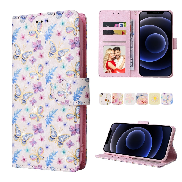 Bronzing Painting RFID Leather Case, For iPhone 12 mini, For iPhone 12 / 12 Pro, For iPhone 12 Pro Max, For iPhone 11, For iPhone 11 Pro, For iPhone 11 Pro Max, For iPhone XS Max, For iPhone XR