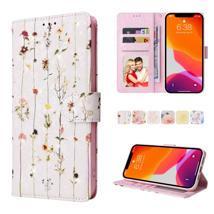 Bronzing Painting RFID Leather Case, For iPhone 12 mini, For iPhone 12 / 12 Pro, For iPhone 12 Pro Max, For iPhone 11, For iPhone 11 Pro, For iPhone 11 Pro Max, For iPhone XS Max, For iPhone XR