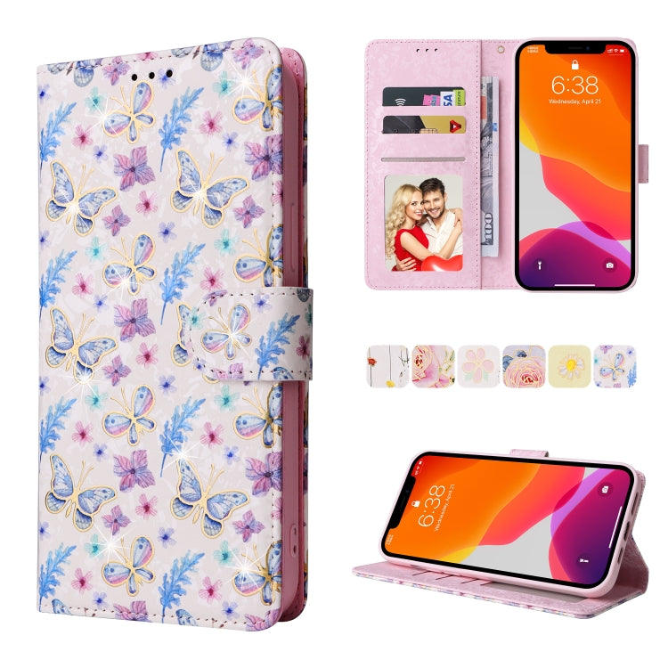 Bronzing Painting RFID Leather Case, For iPhone 12 mini, For iPhone 12 / 12 Pro, For iPhone 12 Pro Max, For iPhone 11, For iPhone 11 Pro, For iPhone 11 Pro Max, For iPhone XS Max, For iPhone XR
