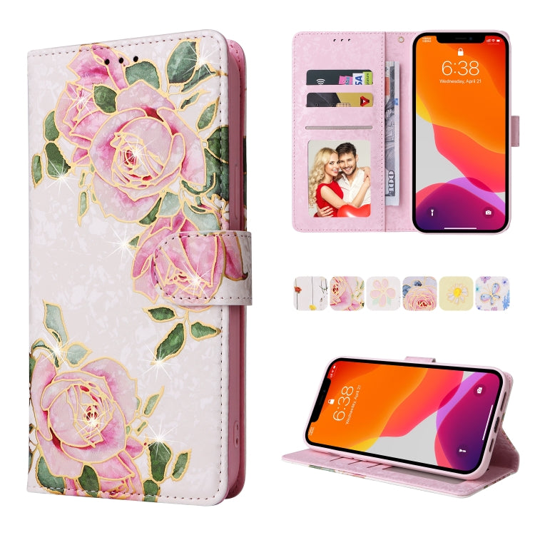 Bronzing Painting RFID Leather Case, For iPhone 12 mini, For iPhone 12 / 12 Pro, For iPhone 12 Pro Max, For iPhone 11, For iPhone 11 Pro, For iPhone 11 Pro Max, For iPhone XS Max, For iPhone XR