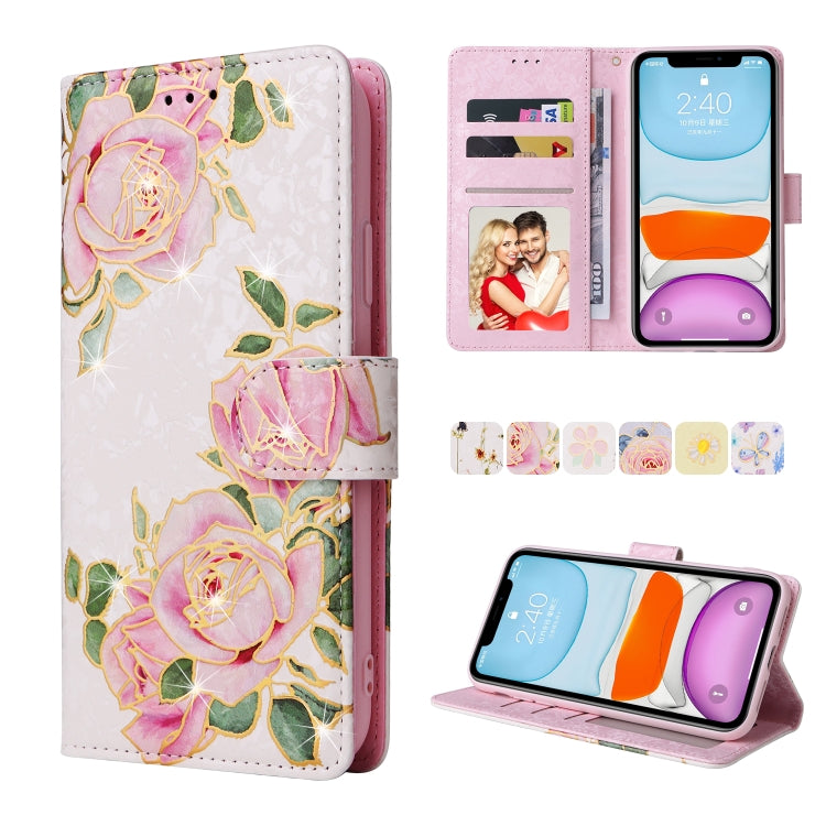Bronzing Painting RFID Leather Case, For iPhone 12 mini, For iPhone 12 / 12 Pro, For iPhone 12 Pro Max, For iPhone 11, For iPhone 11 Pro, For iPhone 11 Pro Max, For iPhone XS Max, For iPhone XR