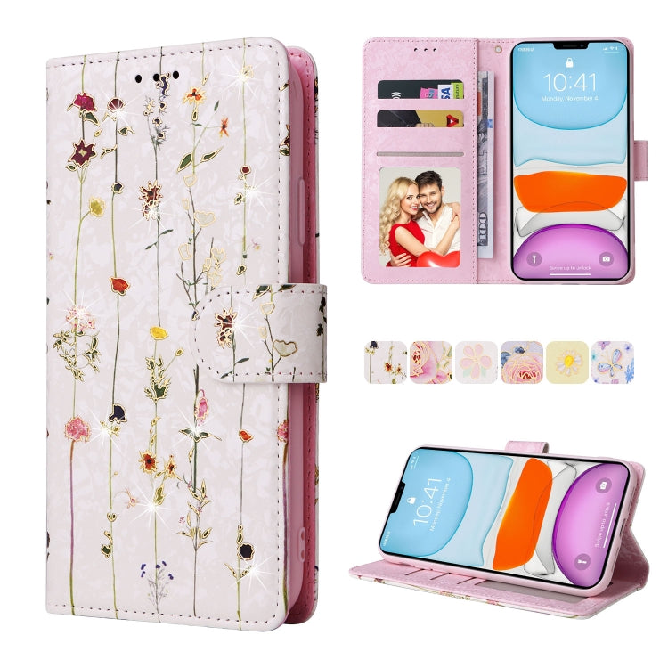 Bronzing Painting RFID Leather Case, For iPhone 12 mini, For iPhone 12 / 12 Pro, For iPhone 12 Pro Max, For iPhone 11, For iPhone 11 Pro, For iPhone 11 Pro Max, For iPhone XS Max, For iPhone XR