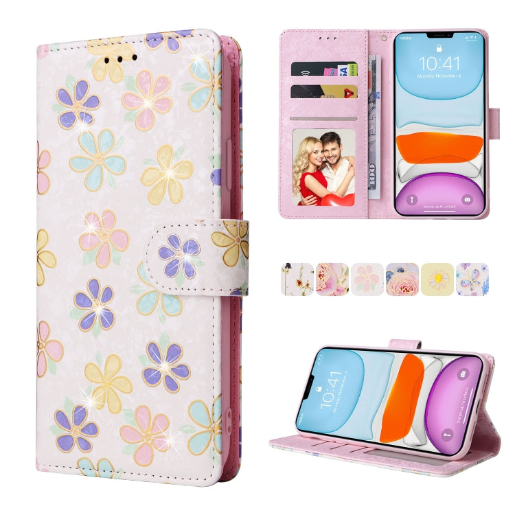 Bronzing Painting RFID Leather Case, For iPhone 12 mini, For iPhone 12 / 12 Pro, For iPhone 12 Pro Max, For iPhone 11, For iPhone 11 Pro, For iPhone 11 Pro Max, For iPhone XS Max, For iPhone XR