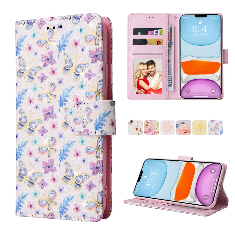 Bronzing Painting RFID Leather Case, For iPhone 12 mini, For iPhone 12 / 12 Pro, For iPhone 12 Pro Max, For iPhone 11, For iPhone 11 Pro, For iPhone 11 Pro Max, For iPhone XS Max, For iPhone XR