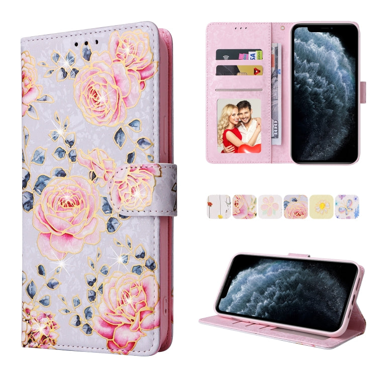 Bronzing Painting RFID Leather Case, For iPhone 12 mini, For iPhone 12 / 12 Pro, For iPhone 12 Pro Max, For iPhone 11, For iPhone 11 Pro, For iPhone 11 Pro Max, For iPhone XS Max, For iPhone XR
