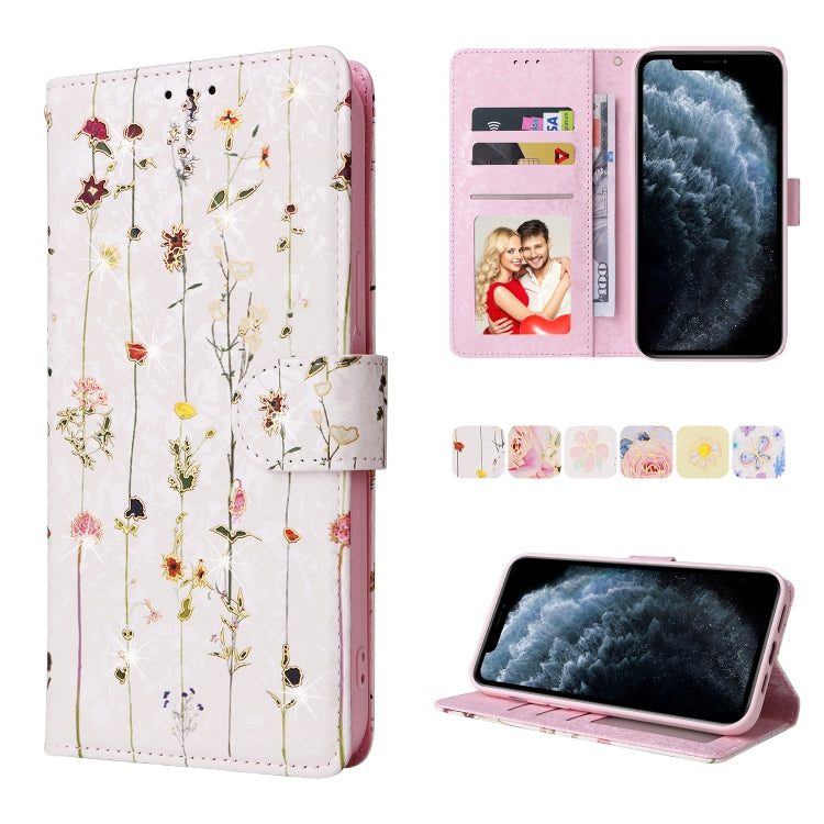 Bronzing Painting RFID Leather Case, For iPhone 12 mini, For iPhone 12 / 12 Pro, For iPhone 12 Pro Max, For iPhone 11, For iPhone 11 Pro, For iPhone 11 Pro Max, For iPhone XS Max, For iPhone XR