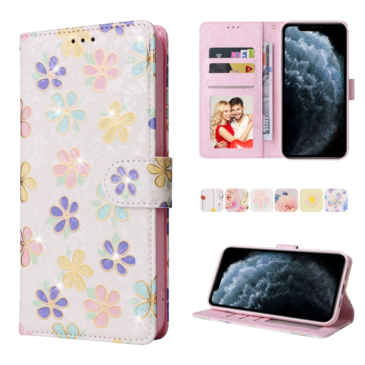 Bronzing Painting RFID Leather Case, For iPhone 12 mini, For iPhone 12 / 12 Pro, For iPhone 12 Pro Max, For iPhone 11, For iPhone 11 Pro, For iPhone 11 Pro Max, For iPhone XS Max, For iPhone XR