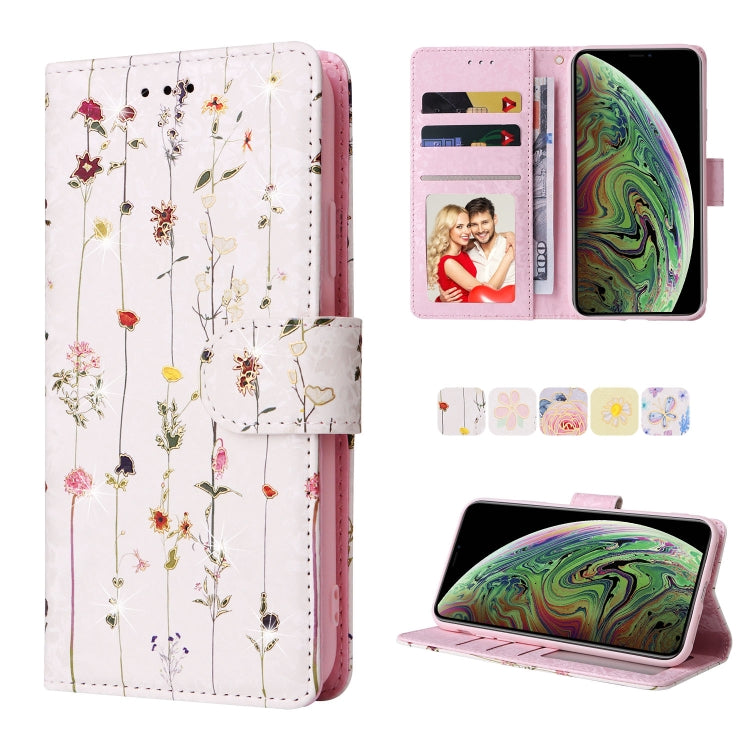 Bronzing Painting RFID Leather Case, For iPhone 12 mini, For iPhone 12 / 12 Pro, For iPhone 12 Pro Max, For iPhone 11, For iPhone 11 Pro, For iPhone 11 Pro Max, For iPhone XS Max, For iPhone XR