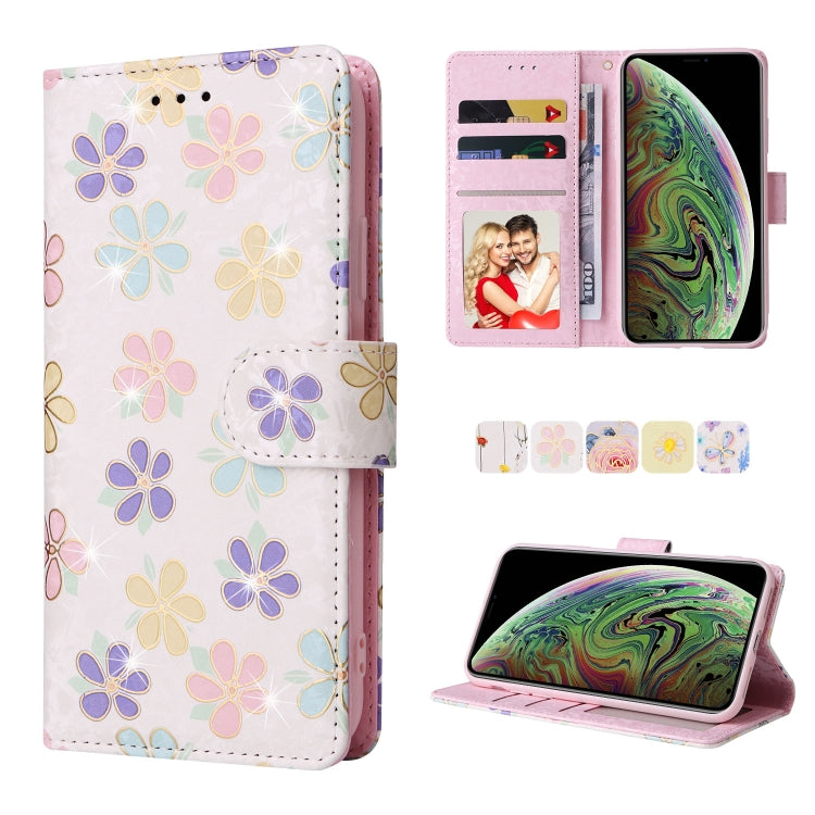 Bronzing Painting RFID Leather Case, For iPhone 12 mini, For iPhone 12 / 12 Pro, For iPhone 12 Pro Max, For iPhone 11, For iPhone 11 Pro, For iPhone 11 Pro Max, For iPhone XS Max, For iPhone XR