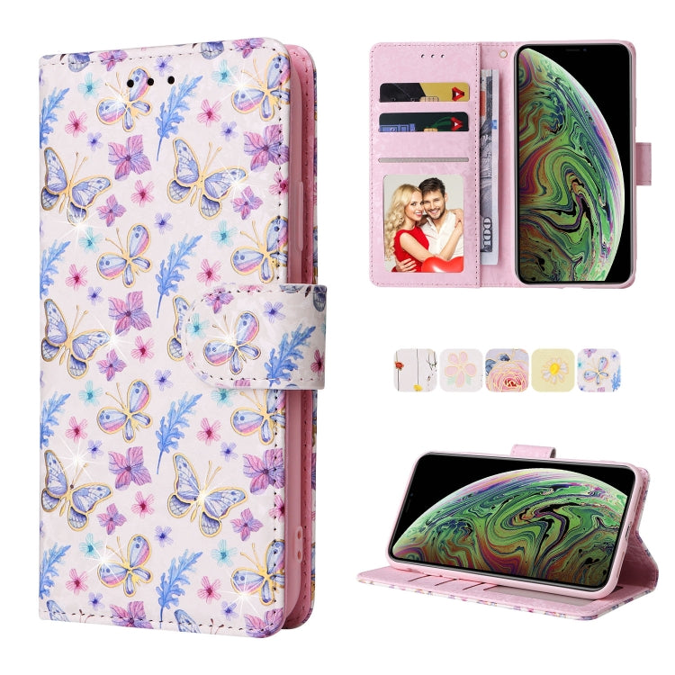 Bronzing Painting RFID Leather Case, For iPhone 12 mini, For iPhone 12 / 12 Pro, For iPhone 12 Pro Max, For iPhone 11, For iPhone 11 Pro, For iPhone 11 Pro Max, For iPhone XS Max, For iPhone XR