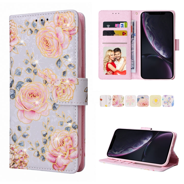 Bronzing Painting RFID Leather Case, For iPhone 12 mini, For iPhone 12 / 12 Pro, For iPhone 12 Pro Max, For iPhone 11, For iPhone 11 Pro, For iPhone 11 Pro Max, For iPhone XS Max, For iPhone XR