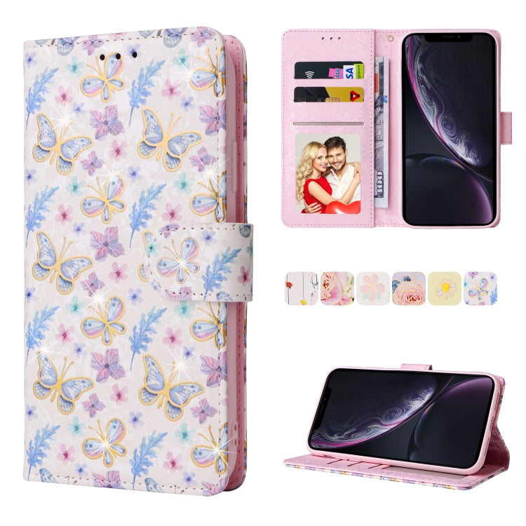 Bronzing Painting RFID Leather Case, For iPhone 12 mini, For iPhone 12 / 12 Pro, For iPhone 12 Pro Max, For iPhone 11, For iPhone 11 Pro, For iPhone 11 Pro Max, For iPhone XS Max, For iPhone XR