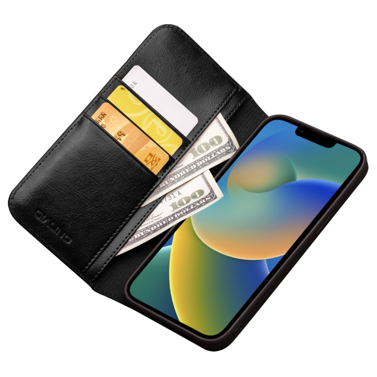 جراب هاتف QIALINO جلدي قابل للطي أفقيًا، مناسب لأجهزة iPhone 14 وiPhone 14 Plus وiPhone 14 Pro وiPhone 14 Pro Max