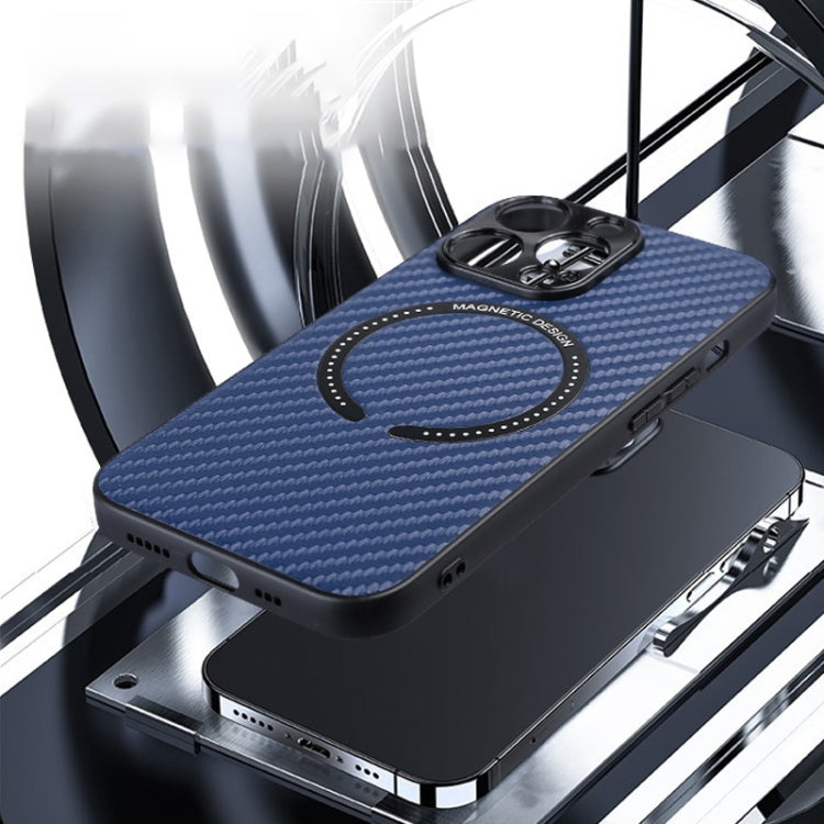 Carbon Fiber Texture MagSafe Magnetic Phone Case, For iPhone 11, For iPhone 11 Pro, For iPhone 11 Pro Max