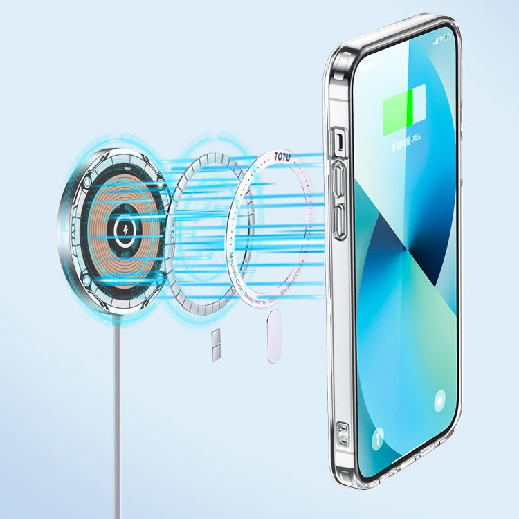 جراب مغناطيسي من سلسلة كريستال شيلد من TOTUDESIGN AA-160، لهاتف iPhone 14، لهاتف iPhone 14 Pro