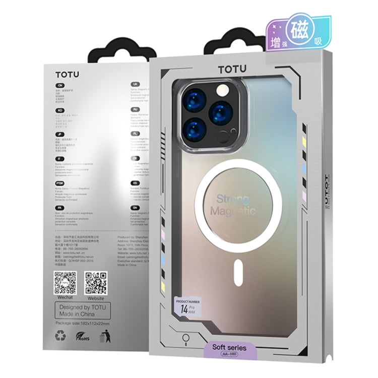 جراب مغناطيسي من سلسلة كريستال شيلد من TOTUDESIGN AA-160، لهاتف iPhone 14، لهاتف iPhone 14 Pro
