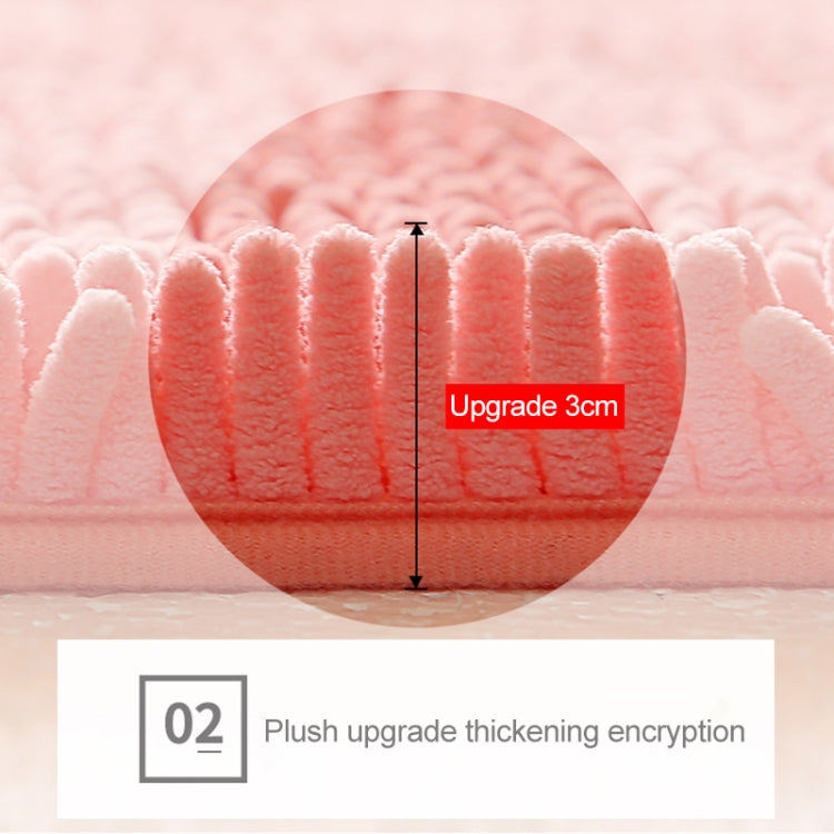 Chenille Non Slip Shaggy Soft Water Absorption Bedroom Bathroom kitchen Carpet Mat, 40 x 120cm