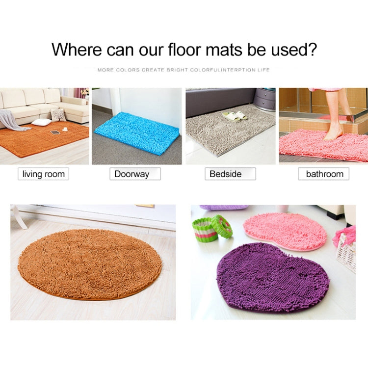 Chenille Non Slip Shaggy Soft Water Absorption Bedroom Bathroom kitchen Carpet Mat, 40 x 120cm