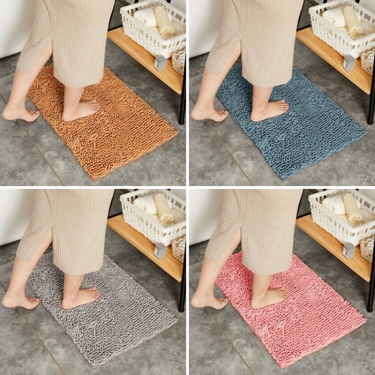 Chenille Non Slip Shaggy Soft Water Absorption Bedroom Bathroom kitchen Carpet Mat, 40 x 120cm