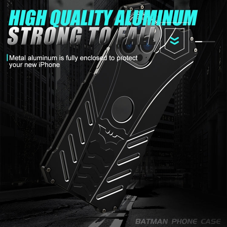 جراب حماية معدني لهاتف محمول من R-JUST Batman، مناسب لأجهزة iPhone 14 وiPhone 14 Plus وiPhone 14 Pro وiPhone 14 Pro Max