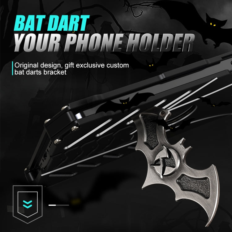 جراب حماية معدني لهاتف محمول من R-JUST Batman، مناسب لأجهزة iPhone 14 وiPhone 14 Plus وiPhone 14 Pro وiPhone 14 Pro Max