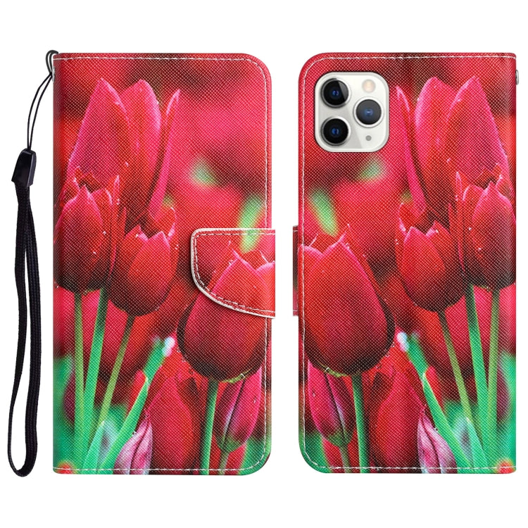 Colored Drawing Leather Phone Case, For iPhone 11 Pro, For iPhone 11 Pro Max, For iPhone XS Max
