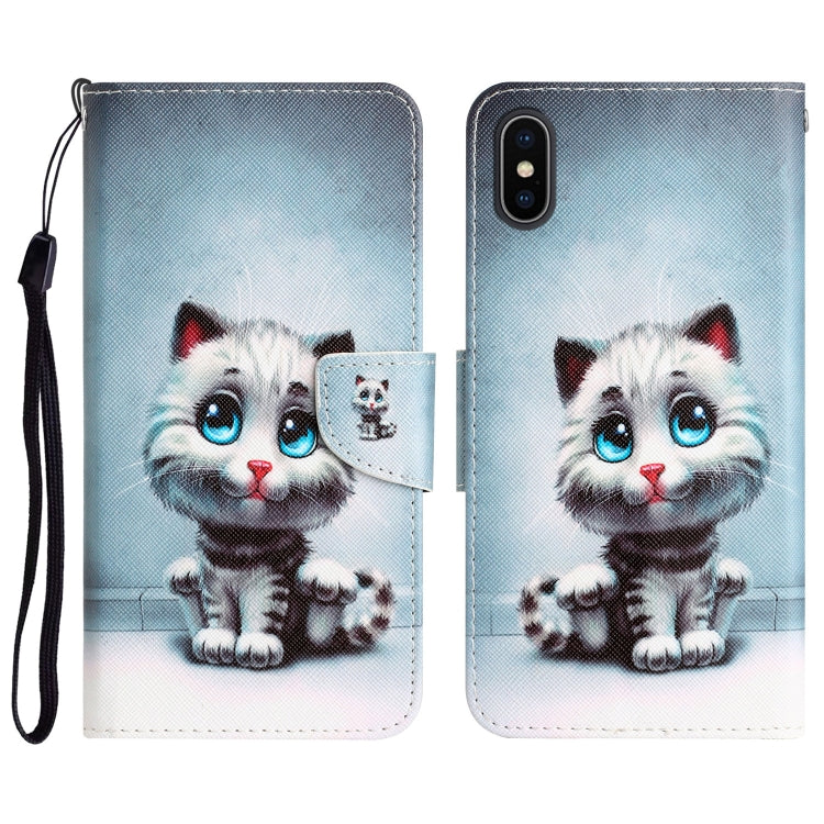 Colored Drawing Leather Phone Case, For iPhone 11 Pro, For iPhone 11 Pro Max, For iPhone XS Max