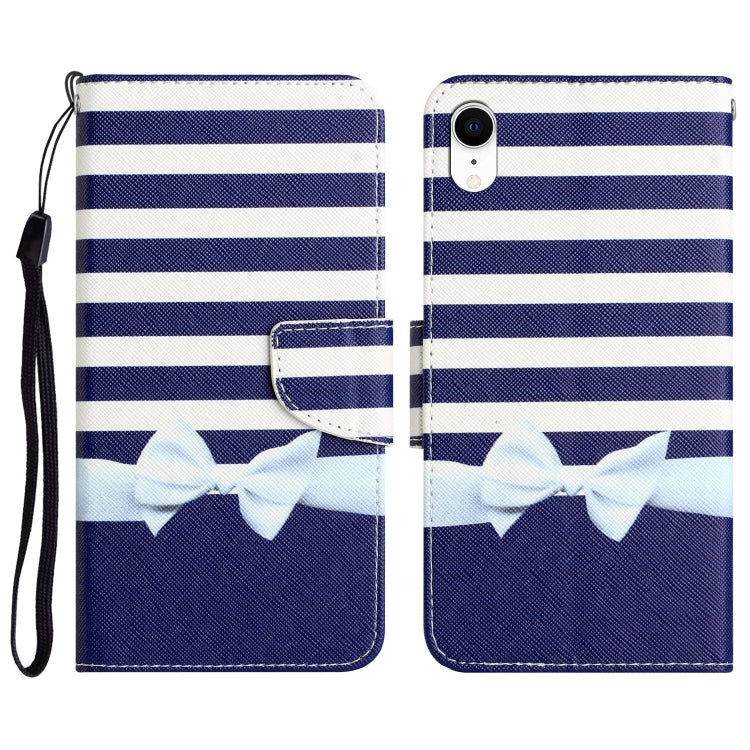 Colored Drawing Leather Phone Case, For iPhone XR, For iPhone X, For iPhone 7 / 8