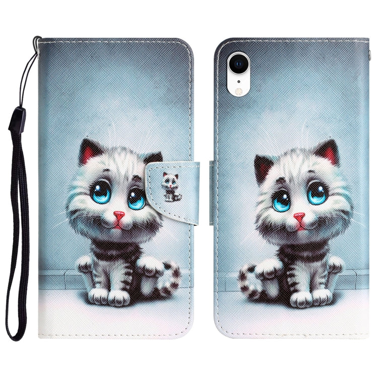 Colored Drawing Leather Phone Case, For iPhone XR, For iPhone X, For iPhone 7 / 8
