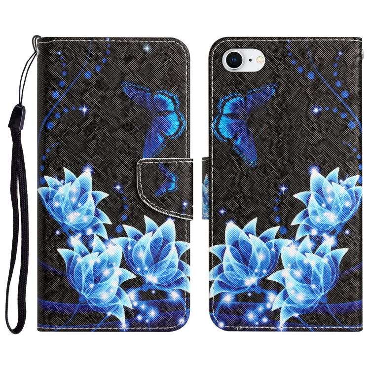 Colored Drawing Leather Phone Case, For iPhone XR, For iPhone X, For iPhone 7 / 8