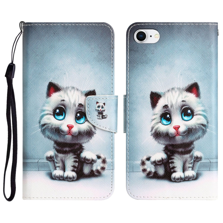 Colored Drawing Leather Phone Case, For iPhone XR, For iPhone X, For iPhone 7 / 8