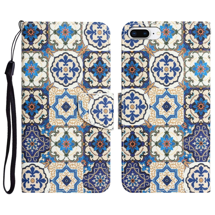 Colored Drawing Leather Phone Case, For iPhone 7 Plus / 8 Plus
