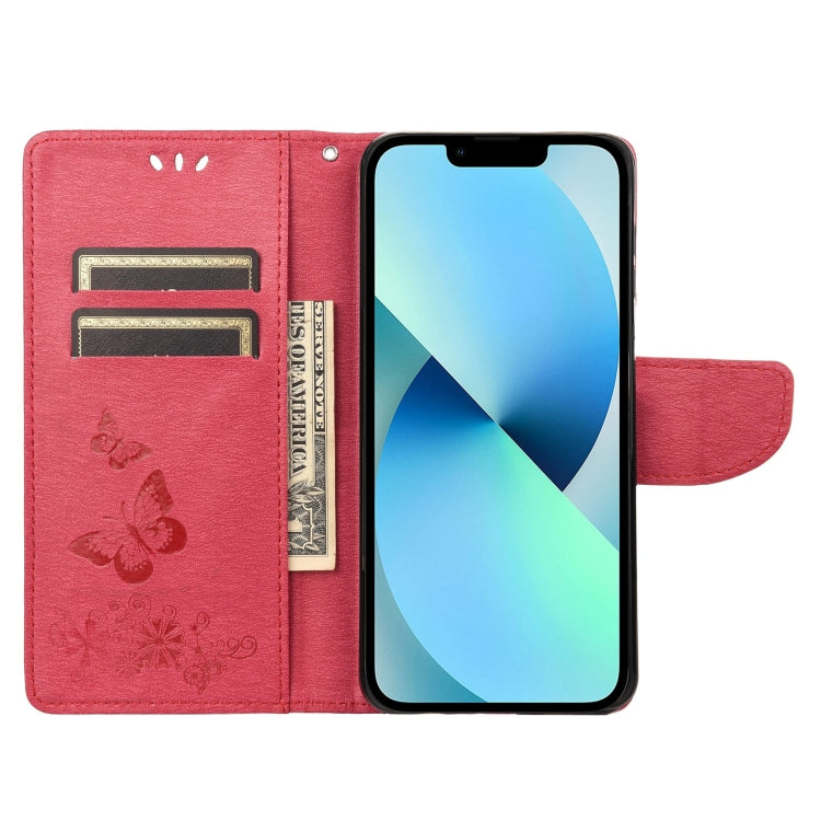 Butterfly Embossed Horizontal Flip Leather Phone Case, For iPhone 14, For iPhone 14 Plus, For iPhone 14 Pro, For iPhone 14 Pro Max