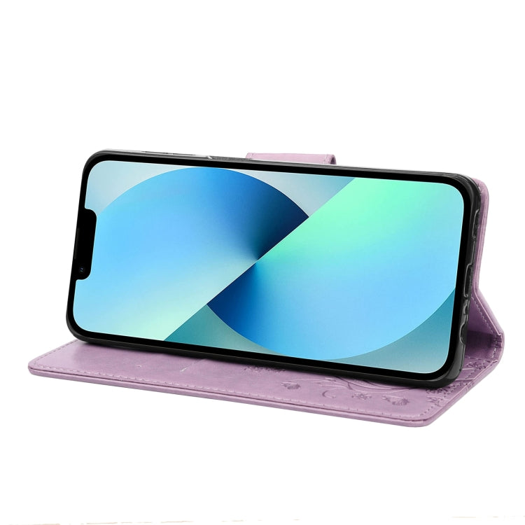 Butterfly Flower Pattern Flip Leather Phone Case, For iPhone 14, For iPhone 14 Plus, For iPhone 14 Pro, For iPhone 14 Pro Max