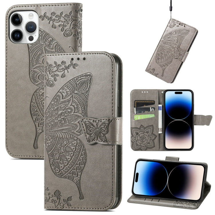 Butterfly Embossing Leather Case, For iPhone 14 Pro Max, For iPhone 14 Pro, For iPhone 14, For iPhone 14 Plus