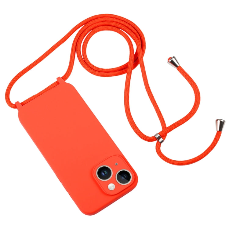 Crossbody Lanyard Liquid Silicone Case, For iPhone 14, For iPhone 14 Plus, For iPhone 14 Pro