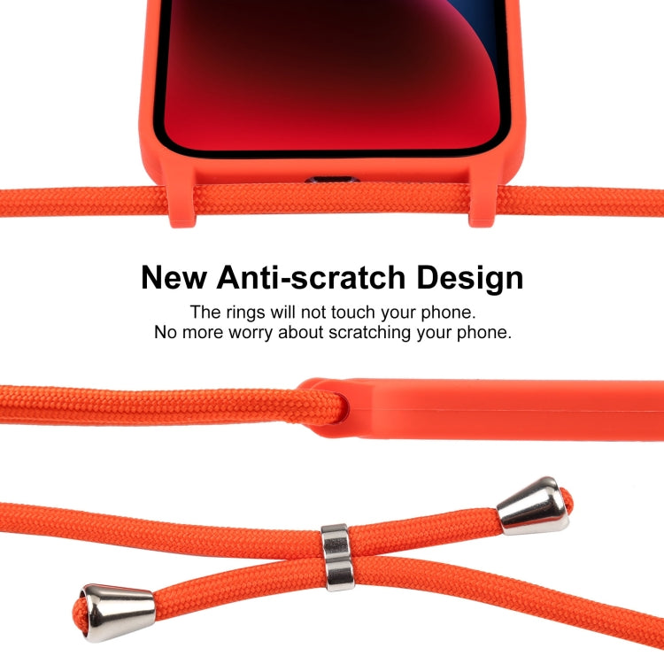 Crossbody Lanyard Liquid Silicone Case, For iPhone 14, For iPhone 14 Plus, For iPhone 14 Pro