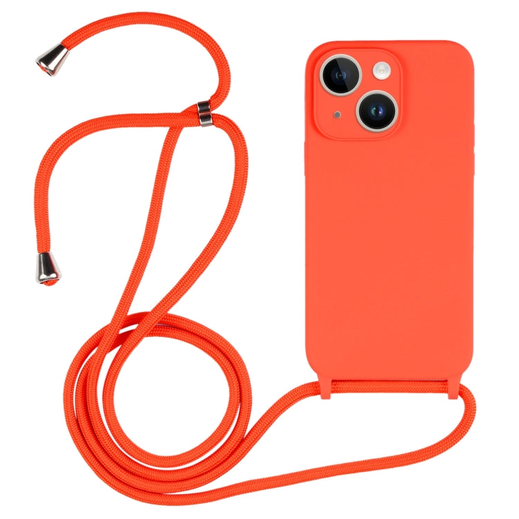 Crossbody Lanyard Liquid Silicone Case, For iPhone 14, For iPhone 14 Plus, For iPhone 14 Pro