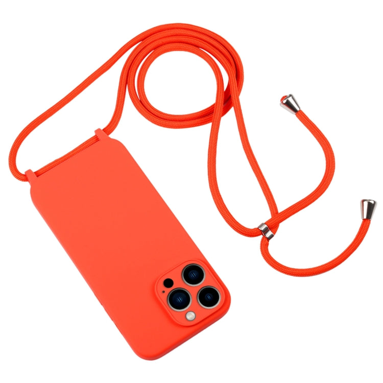 Crossbody Lanyard Liquid Silicone Case, For iPhone 13 Pro Max, For iPhone 12, For iPhone 12 Pro